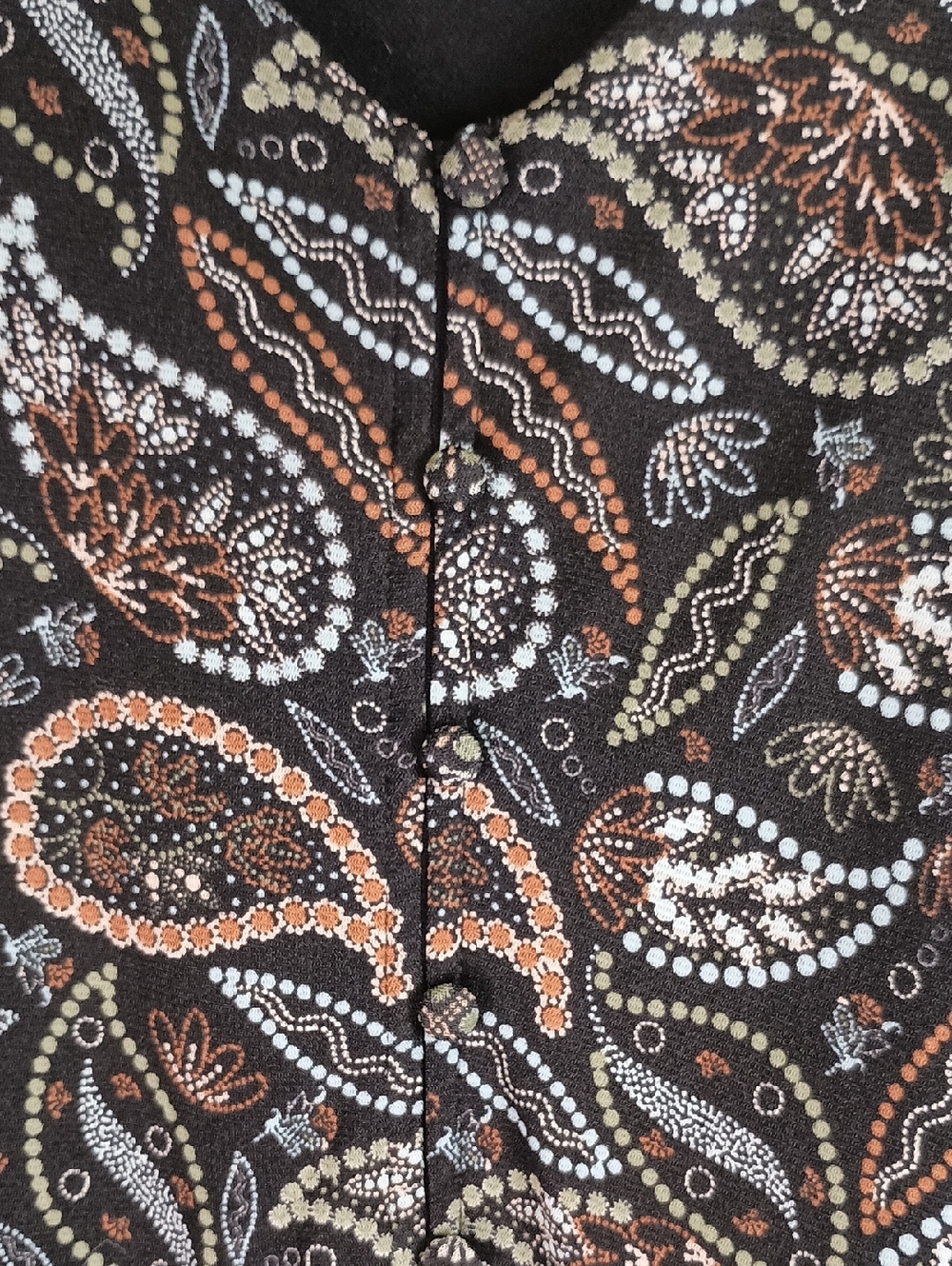 Women's Size Large paisley tiered long-sleeve dress Indie Fairy - Picture 6 of 9